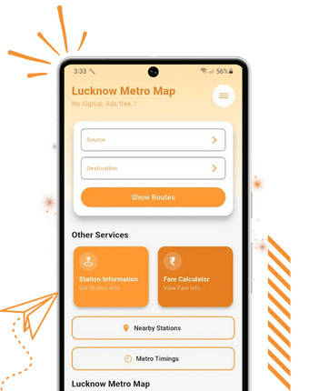 Lucknow Metro App Preview